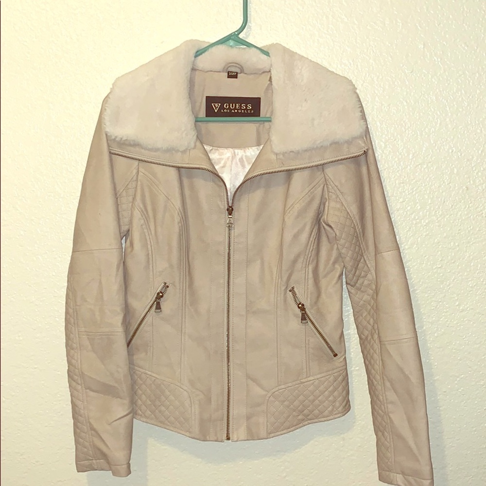 Guess Moto Jacket Beige
